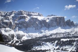Ski slopes of Val di Fassa