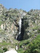 General view of the Ak-Sai waterfall
