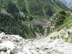 Huge rocks in the gorge