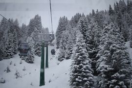 The lift to one of the slopes