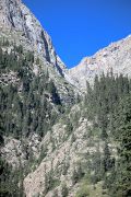 Rocky mountain range of the gorge