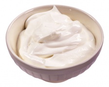 Finished homemade mayonnaise