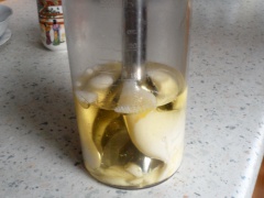 Blending the sauce