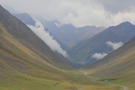 The gorge in clouds