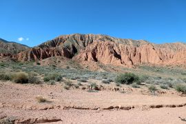 Mars canyons on Issyk-Kul